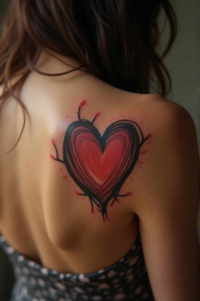 DesiRaie tattoo with heart