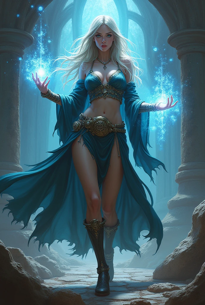 (masterpiece, Best Quality, High resolution: 1.2), 1 girl, she is a goddess_mythological, the physical expression of the perfect, her perfect face, extremely sensual, Her perfect eyes sparkle with energy (Turquoise), her extremely long white hair, her perfect body, (levitating), she wears an extremely sexy, very tight obsidian armor with golden flashes, ((flowing liquid)), liquid clothes, water, she is surrounded by an aura of light and rays, in her hands orbs of the elements spin in a circle, in the background you can see the fractured space