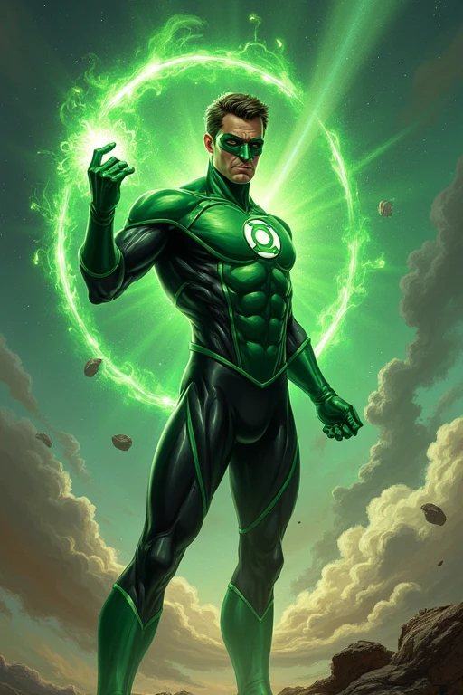 (masterpiece), (best quality), (hyper realistic:1.4),(photorealistic:1.3),(intricate details:1.35), high contrast and dynamic pose, in the style of Ross Tran,
superhero the Green lantern in action pose, backgroung kaleidoscope <lora:kaleidoscope_background_v1.1.2:0.8>
