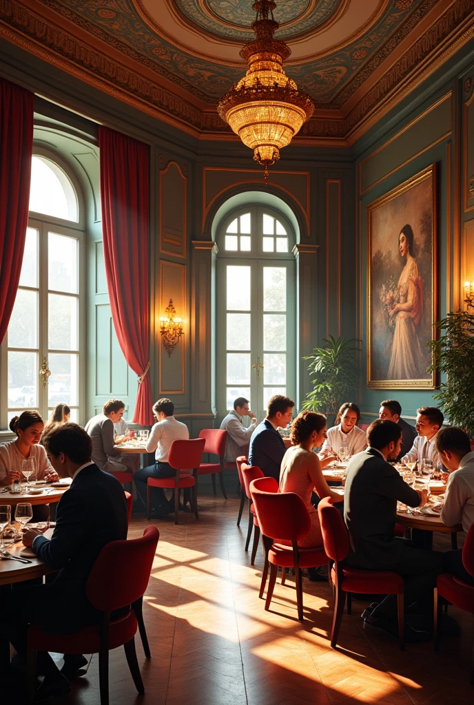 Restaurant area in a hotel