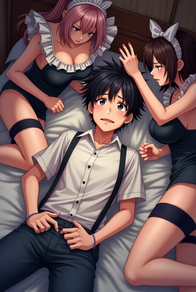 Asian age boy bride kaizen jijutsu naked thong embarrassment anime,forced spanking slapping back view struggling prone view over bed ,two maids short aprons thongs transparent undies grab , back view, hand spanking slapping ass groping aggressive
Strapon, in bathroom black man holding whip