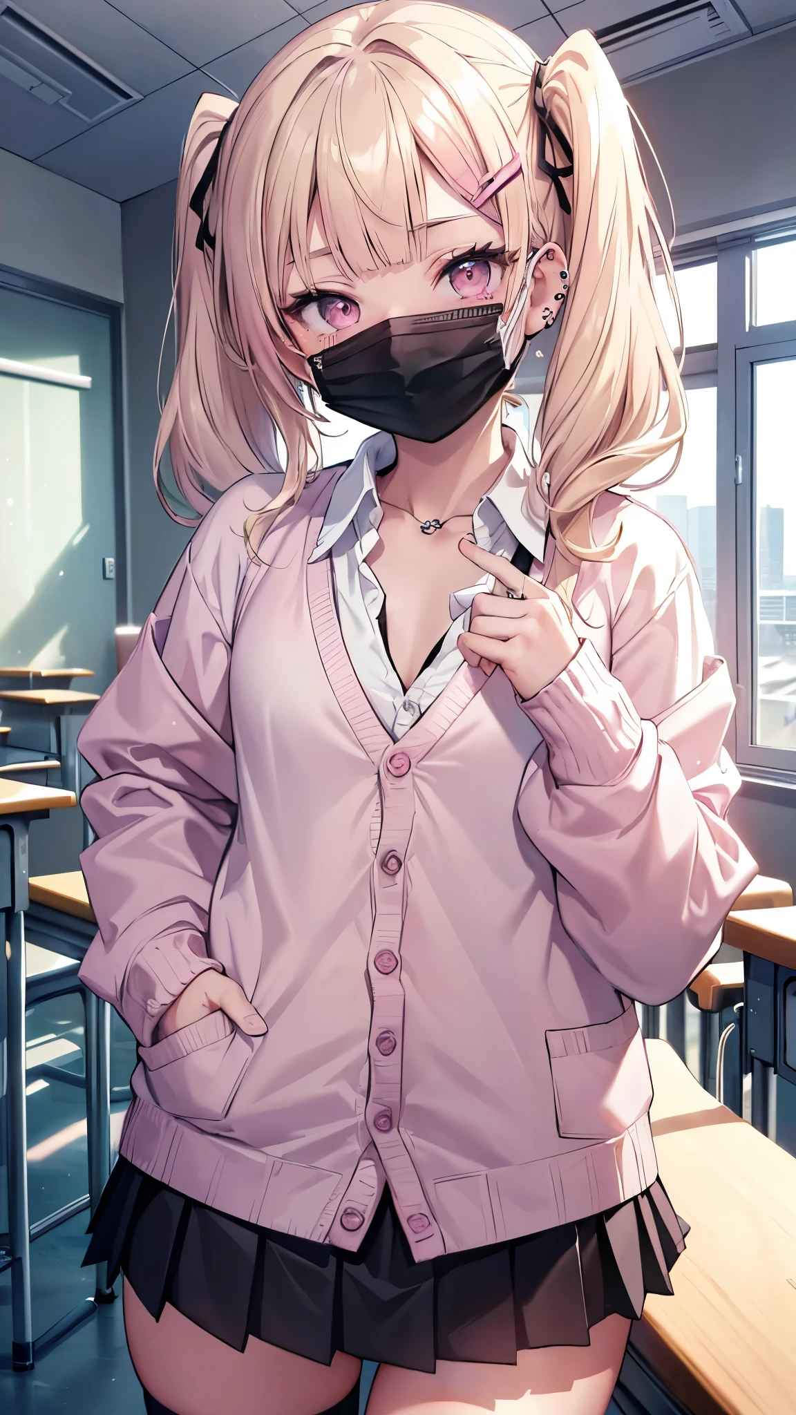 1girl, (anisphia_wynn_palettia:0.7), blonde short hair, green eyes, hair ribbon, medium breasts, solo, hair ribbon, pink skirt, white shirt, 
bedroom, blush,
holding, holding_onahole,
<lora:holding_onahole-000016:0.7> <lora:last0.7>