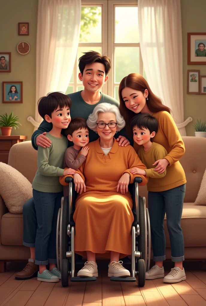 a realistic animated image of a man and his family with a baby and a baby, cartoon image, growth of a couple, cartoon illustration, adult, funny illustration, evolution of man, professional illustration, rendering, illustration!, transformation sequence, in cartoon style, funny cartoon, 50 year old men, leaked image, accurate representation, hd illustration
