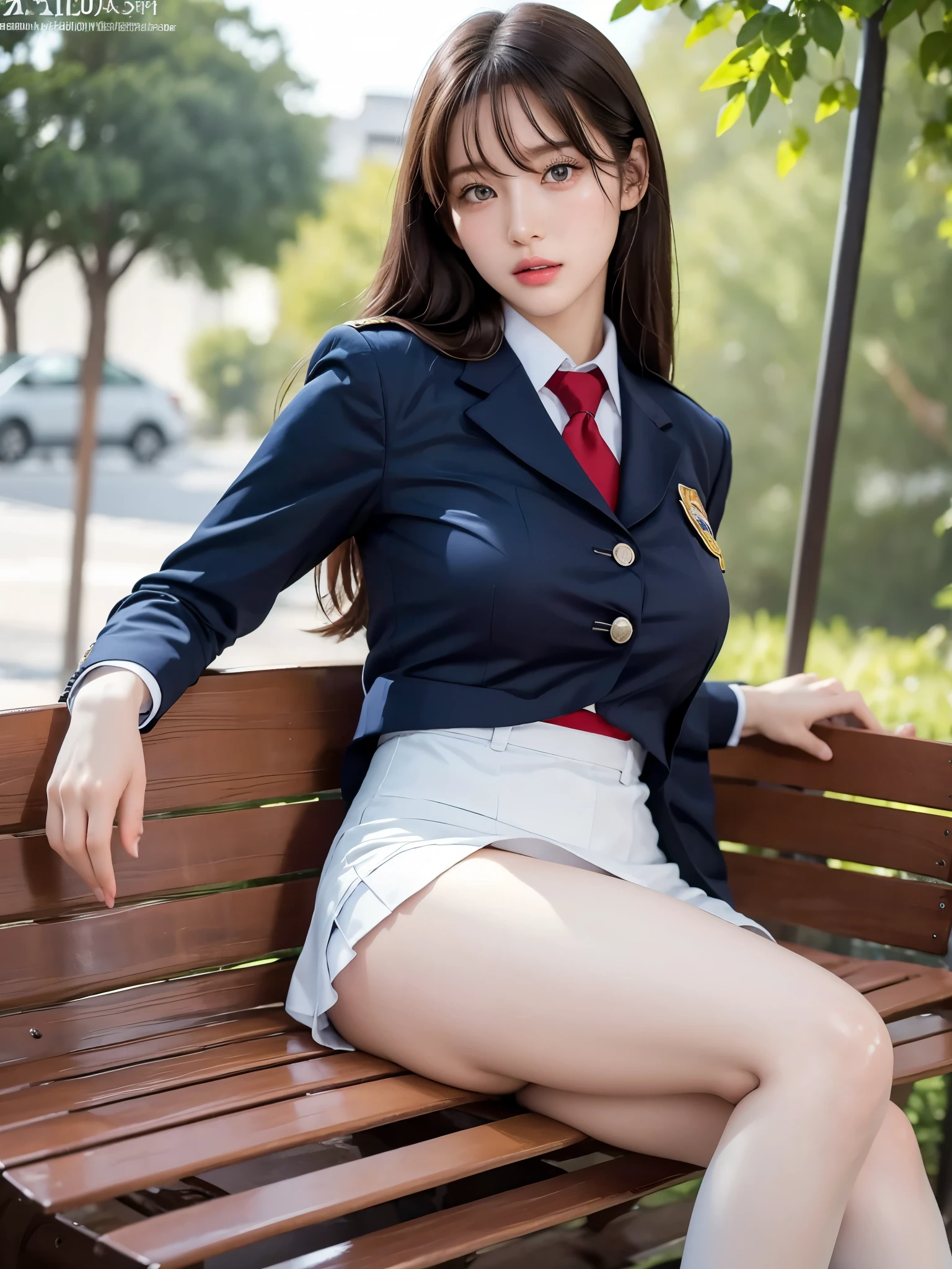 (((high school girl,uniform,高校のuniform,school uniform))),1 girl,Realistic photo, 1 Korean girl,Big Breasts, Detailed face and body, Natural light, High resolution, photoRealistic, (Highest quality,8k,High resolution,masterpiece:1.2),Very detailed,(Realistic,photoRealistic,photo-Realistic:1.37),Realistic skin texture,Beautiful eyes and lips,Detailed eyes,Beautifully detailed face,Long eyelashes,Smooth Skin,Natural body shape,(Pure Eros Face_1:0.33), (Urzan-6500:0.33),Realistic skin texture,(((whole body,Glossy thighs))),uniformのスカート