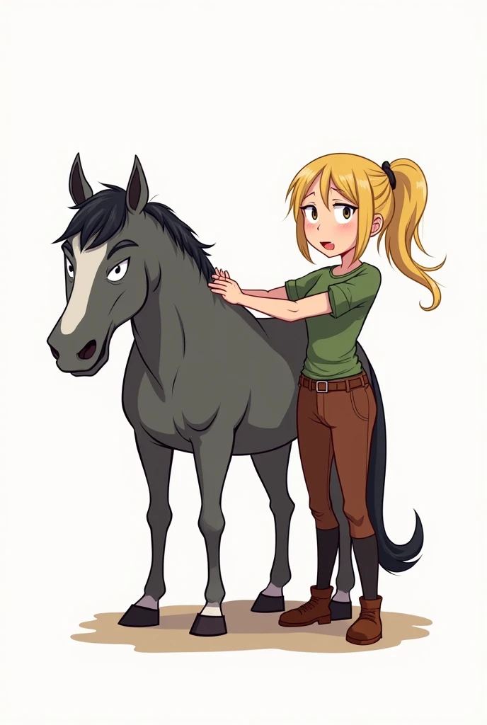 full body, cum, cum overflow, doggystyle, vaginal, sex, samus aran (metroid), female/ambiguous, female, blue eyes, duo, yellow hair, bestiality,hetero, forest, donkey kong (super smash bros), comic,