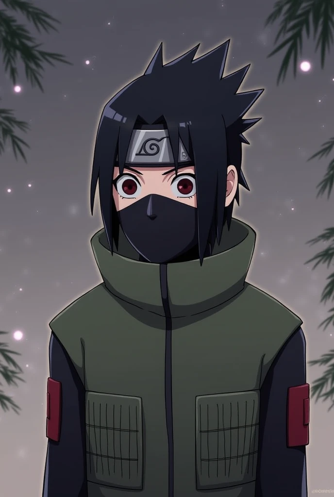 Real Itachi Uchiha blood coming out from his eyes and one hand on his face
printed on back side of real hoodie