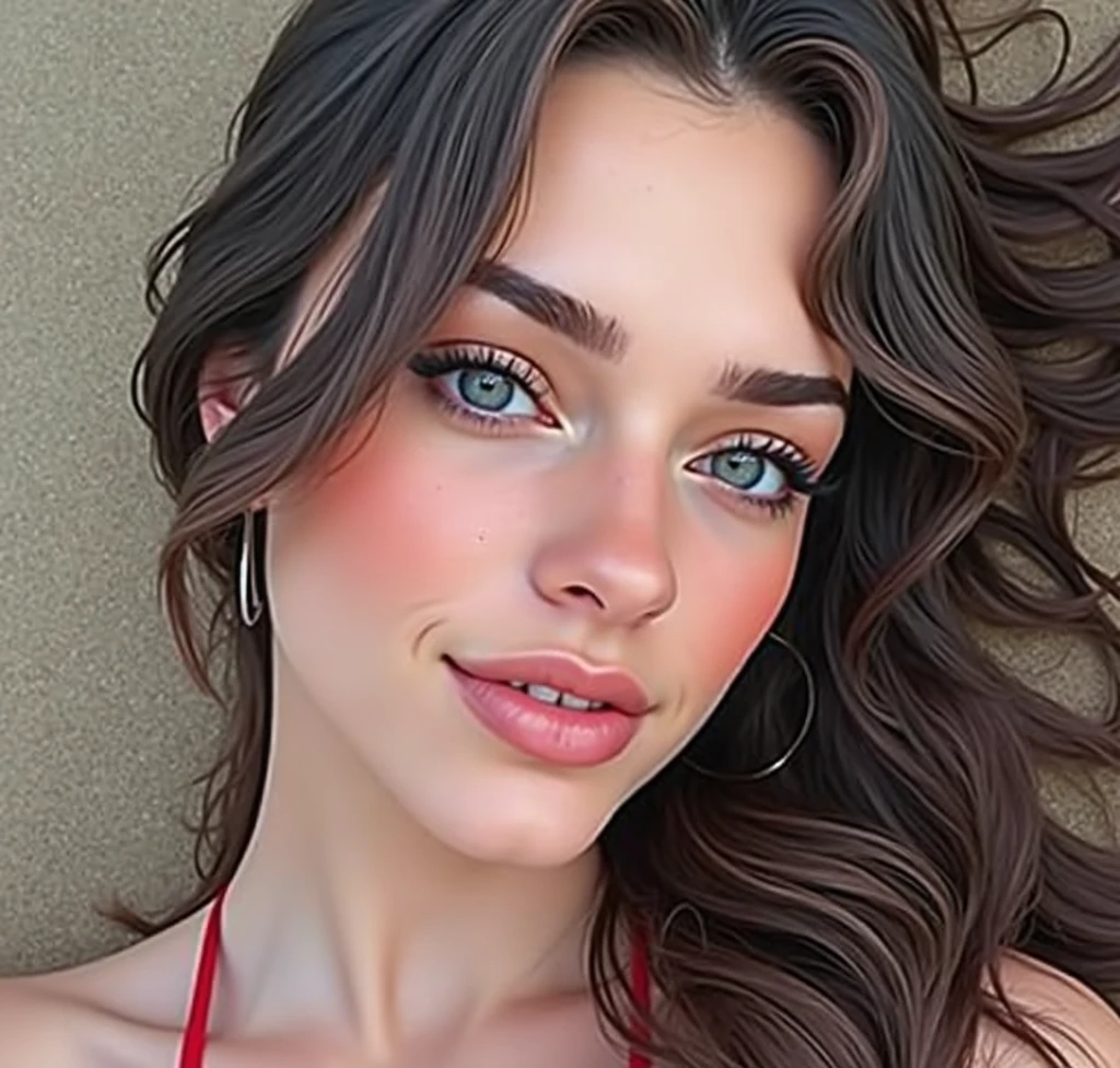 Can I create a picture of me in lingerie with big breasts and sexyv