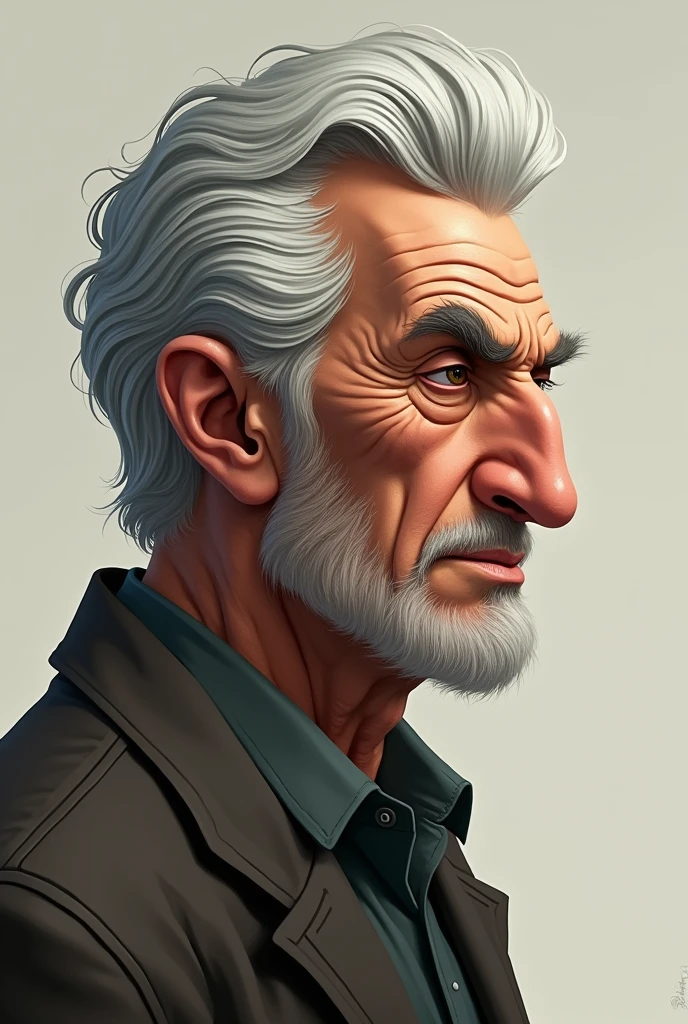 epic realistic, high-quality artwork of a oldman