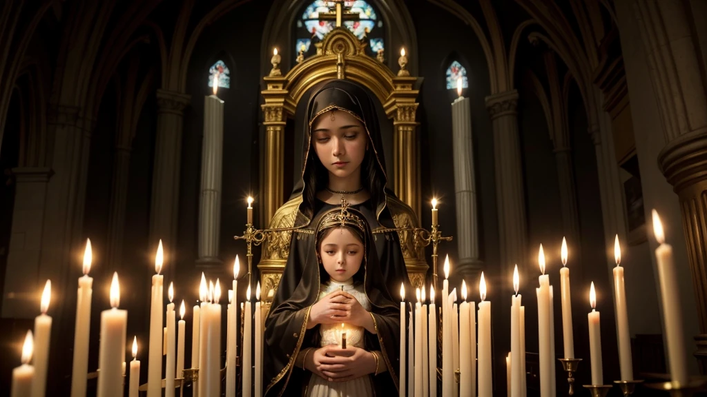 Altar boy girl from catholic church