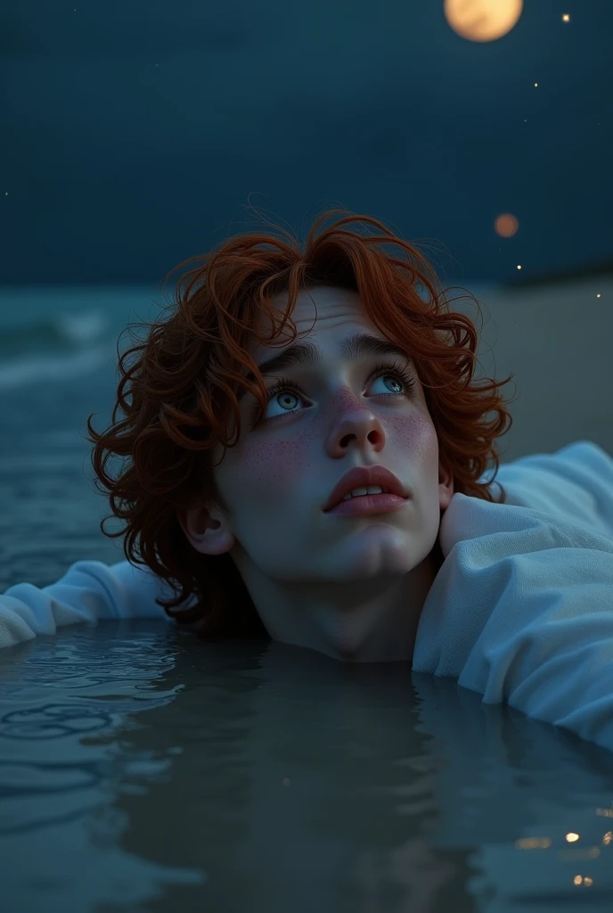 defeated, blood splatter, A photograph, a 18yo dg_Finn boy, ginger facial stubble, <lora:dg_Finn_v1:0.8>, (in clouds), natural light, sharp focus, vivid colours, skin texture, unbuttoned shirt, photorealistic, hyperdetailed, <lora:lcm-lora-sdv1-5:1>