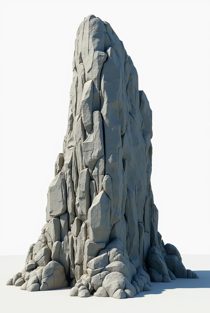 Generates giant rock drilled like stone, NVIDIA GEFORCE RTX Iray Daz Studio PBR rendering, Physical global illumination Iray PBR 3D props as reference, white background, sample props and assets for 3D
