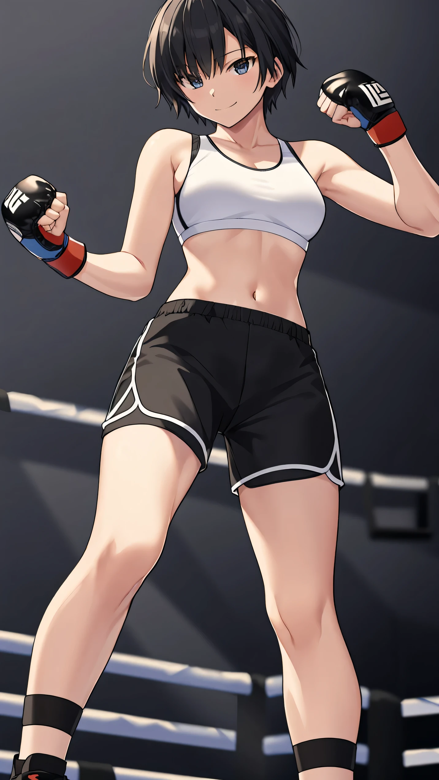 (masterpiece, best quality, ultra-detailed, highres, best illustration), 1girl,cowboy shot of beautiful xyzkefla super saiyan, green hair, green eyes, spiked hair, energy, (torn clothes:1.2), jewelry, aura, leggings, red clothing, detailed, sharp focus, dramatic, cinematic lighting, bodybuilder