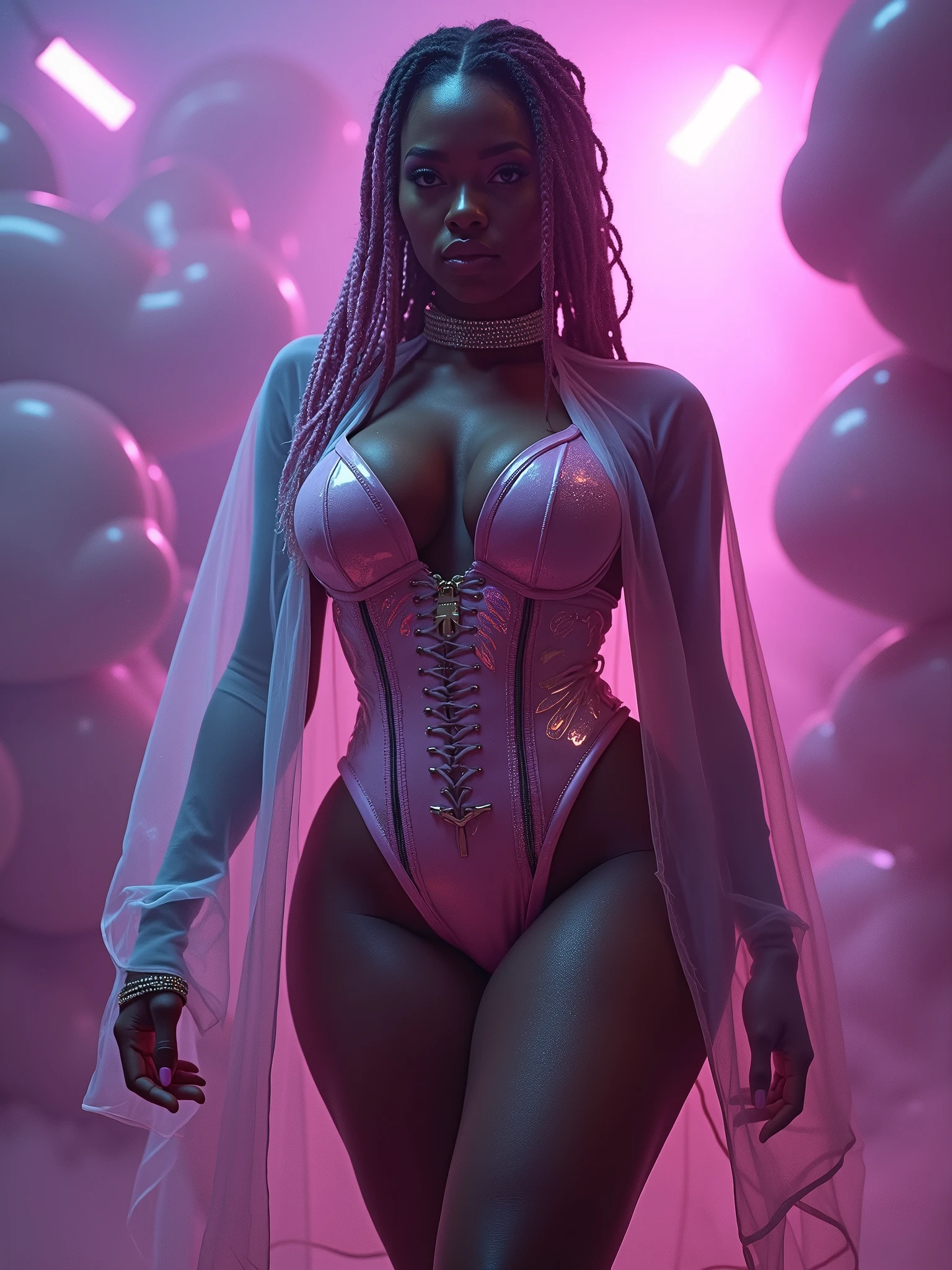 A beautiful alluring candy hybrid african female, covered in gooey sticky candy, curly afro pink cotton candy hair, dark skin, inside a gooey candy filled river at fantasy candy forest, fantasy Theme, candy Theme, Fiverr Dnd Character, Octane Render, Digital Art, Extreme Detail, 4k, Ultra Hd, Polished, Beautiful, Hyperdetailed, Intricate, Elaborate, Meticulous, Photorealistic, Sharp Focus, Wlop, Character Design, Unreal Engine, 3d Rendered, Volumetric Lighting, Reflections, Glossy, Digital Illustration, Sensual Pose, Suggestive Pose, Lewd, Full Body Shot, naked, , vissible nipples, puffy vagina, anatomically correct 💖❤💕💋❣