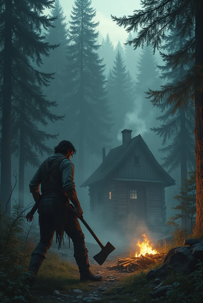 Rambo, gore, blood, Forest, Cabin, leatherface, knife, Chainsaw,