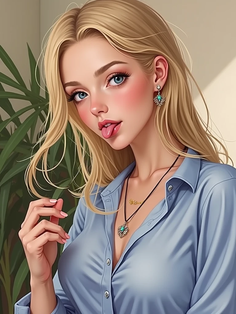 Personagem feminina em Imagem de desenho animado de uma mulher .Ilustra??o estilo desenho animado, estilo de arte dos desenhos animados, estilo de arte dos desenhos animados, digital illustration style, design de personagens altamente detalhado, arte digital detalhada coragem, Forest fan art, Design de personagens de retrato, beautiful digital illustration, retrato de alta qualidade, Arte em quadrinhos, mulher jovem cabelo com transas lindas . Beautiful lined eyes Medium large bust and wonderful sexy clothes. image expression of sexual desire from the waist to the illustration