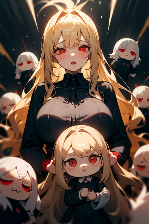 Comic storyboard,A creature taken from all men's dreams,Sexy,camel-toe,Thin gaps,female bodies, Shark teeth, Multiple sticky outer limbs, There is a bright halo on the head, Red eyes,In a space full of psychedelic patterns,轴对称,Enchanted look,Long hair,femdom,anatomy correct
