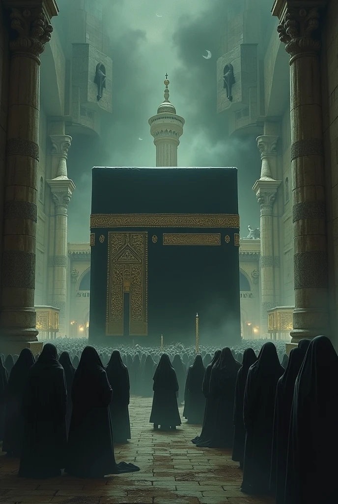 Kaaba: Purani aur mukaddas Kaaba ki tasveerain jo us waqt ki yaad dilayein. Ye Kaaba ka wo time dikhayen jab us par khauf ka alam tha.