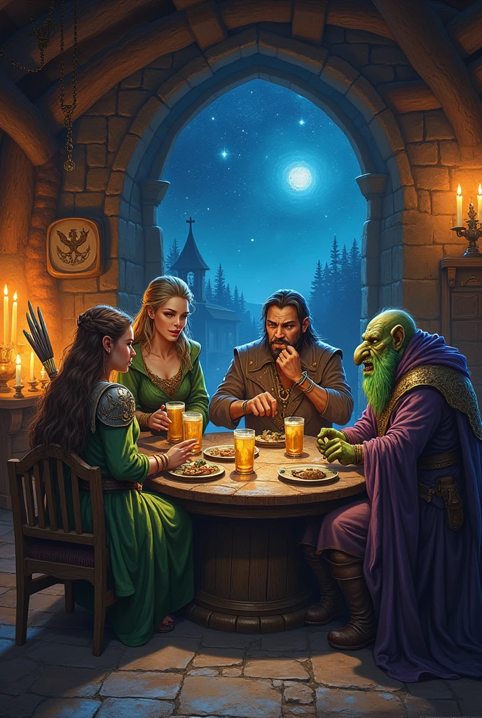 An oil painting of a witches' sabbat, cena impressionante e assustadora, roupas quentes, rostos perfeitos, bundas perfeitas, no estilo de design de personagem expressivo, Dusan Djukaric, Lou Xaz, Griffiths Carne Bovina, Leonardo DaVinci.