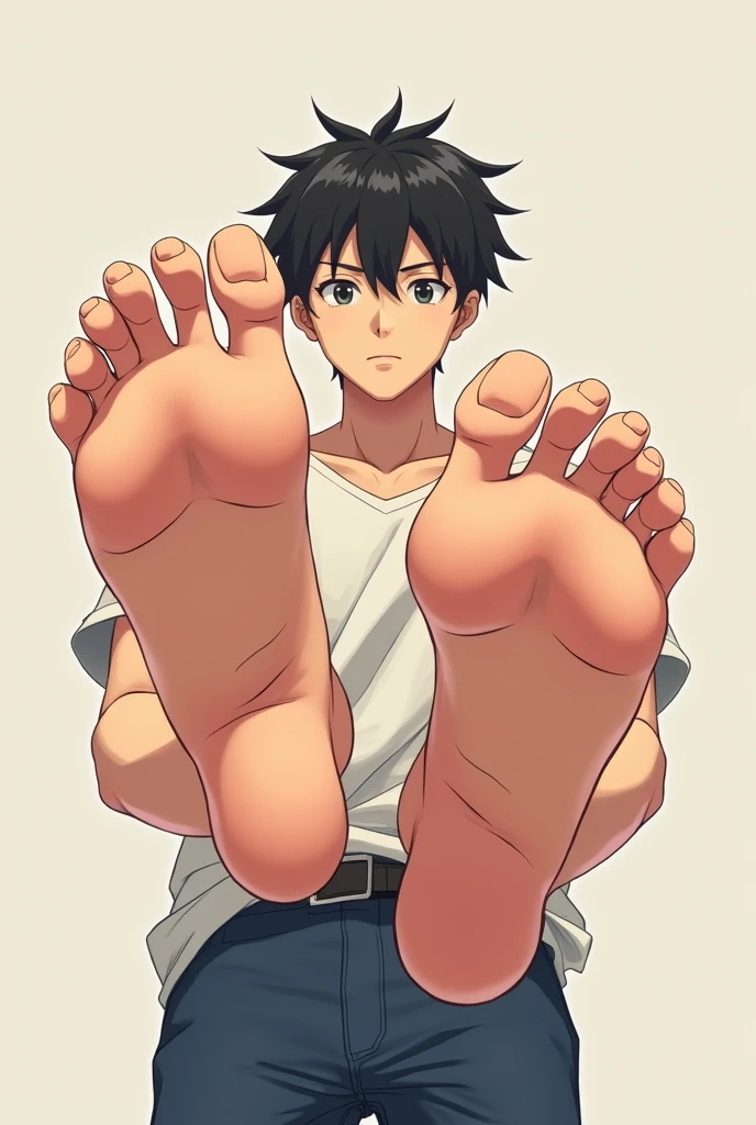 drawa pornagraphic image of  shinji(male) ,nude ,marching,pussy
