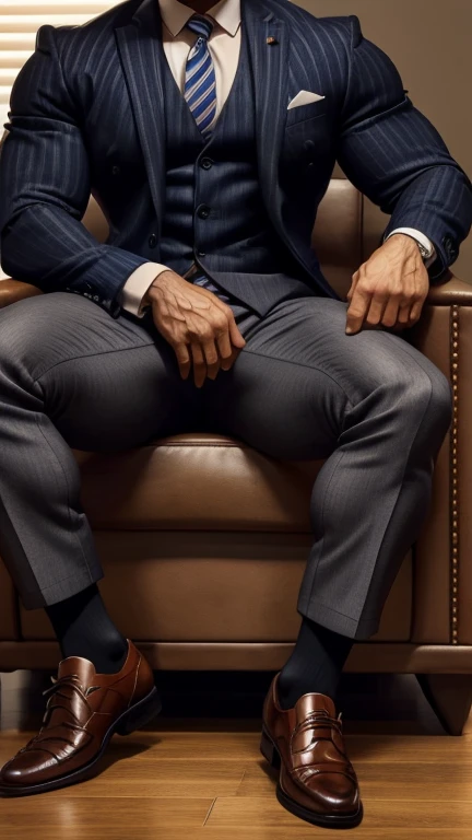 Front open Office suit and showing hairy chest close up focus indian perfect wetty big hairy monster wetty bulge in pant, wetty spot on pant, masterpiece