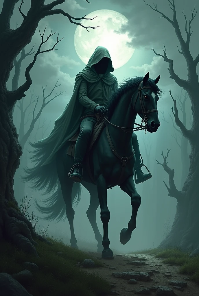 Headless Horseman Drinking a Beer