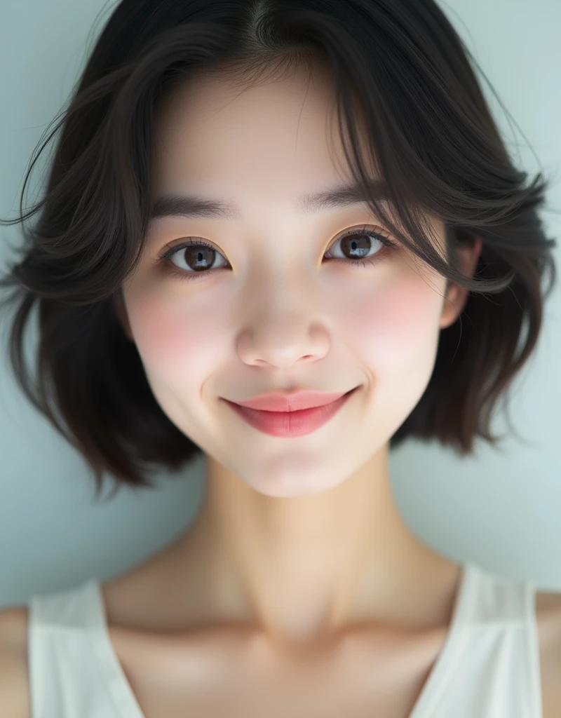 ((Highest quality, 8K, masterpiece: 1.3)),RAW Photos,Realistic atmosphere,Lens flare, Ray Tracing,(Detailed beautiful white skin:1.3),Beautiful Japanese,22 years old, Shiny light brown short hair,(Sexy face mole on lips),Naked and innocently frolicking,Cute smile with visible teeth,I&#39;m happy and pleased,Enjoying themselves,Beautiful nails,