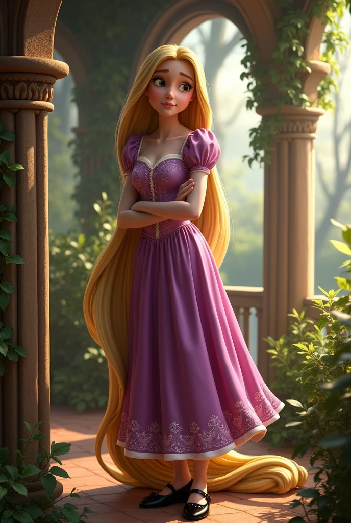 Rapunzel disney with black Mary janes