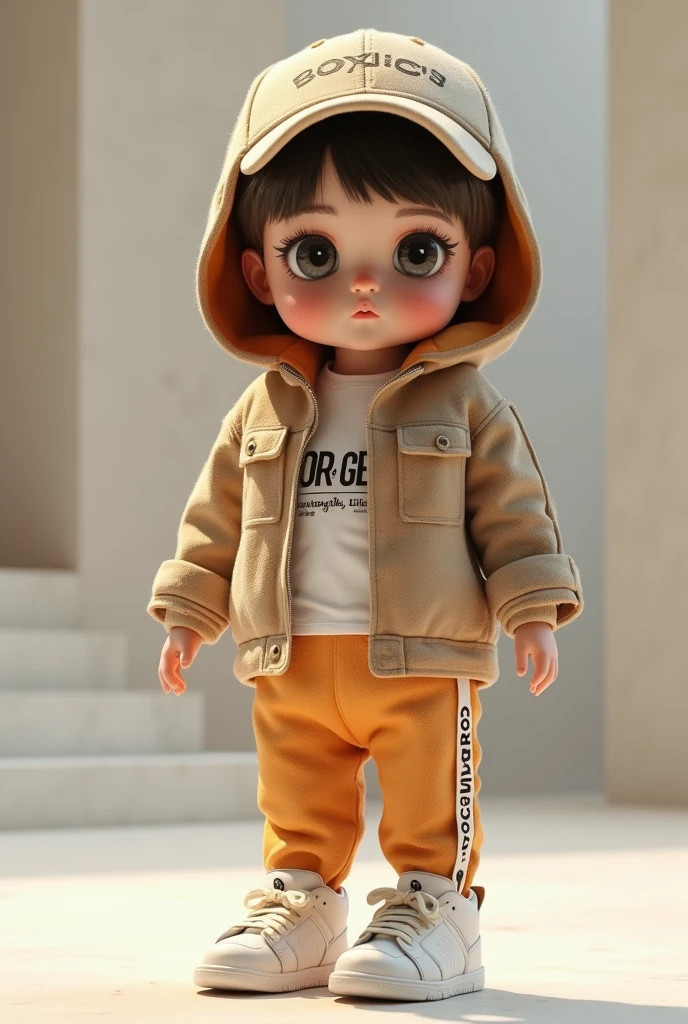 Very stylish child, ultra realistic style