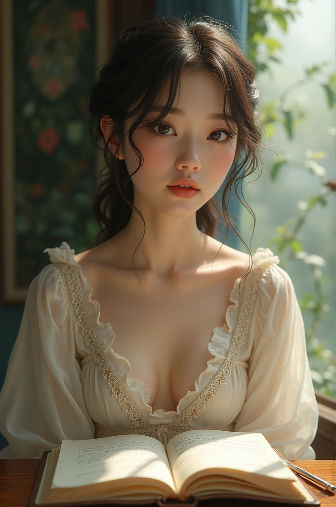 Create a sexy dressed teen girl。Japanese、The figure is 。The skin color is whitish。