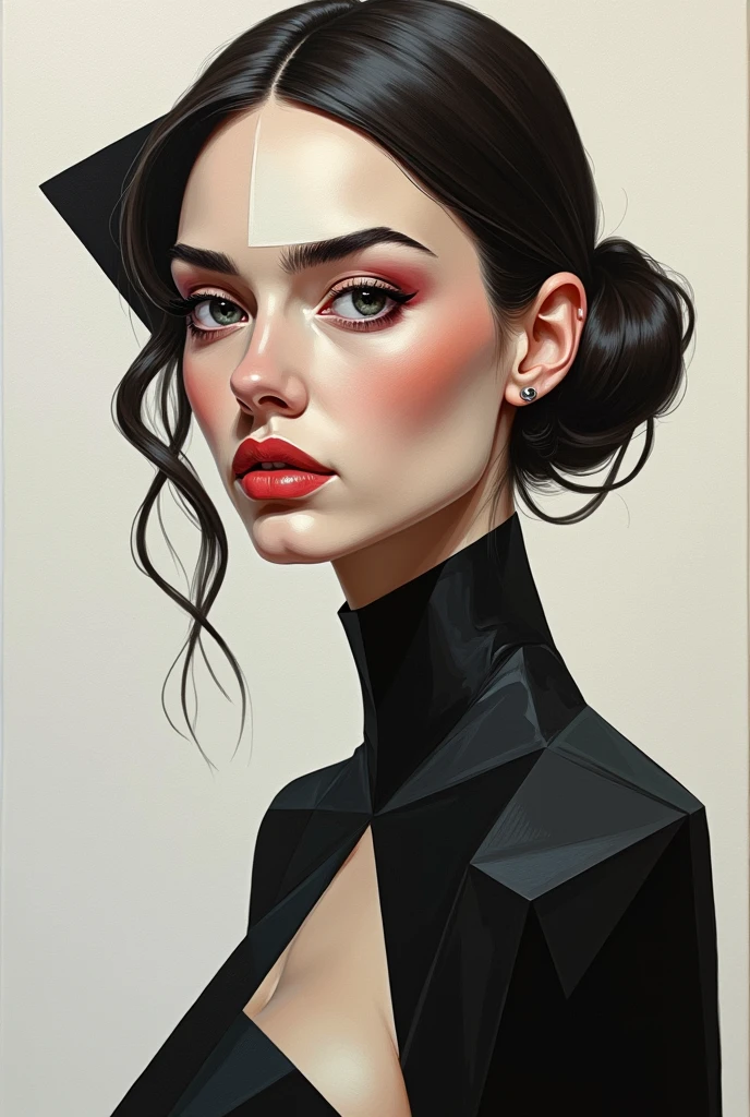 (deco style, geometric, modern, sleek, highly detailed:1.15), shadow art style portrait of <lora:sd15_LilyJames_locon_64_v1-000016:1> LilyJames, face, eyes, arcane symbols