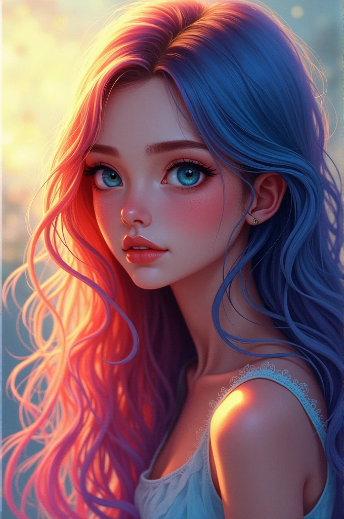 A short busty girl with long black hair, half brunette but on Disney
