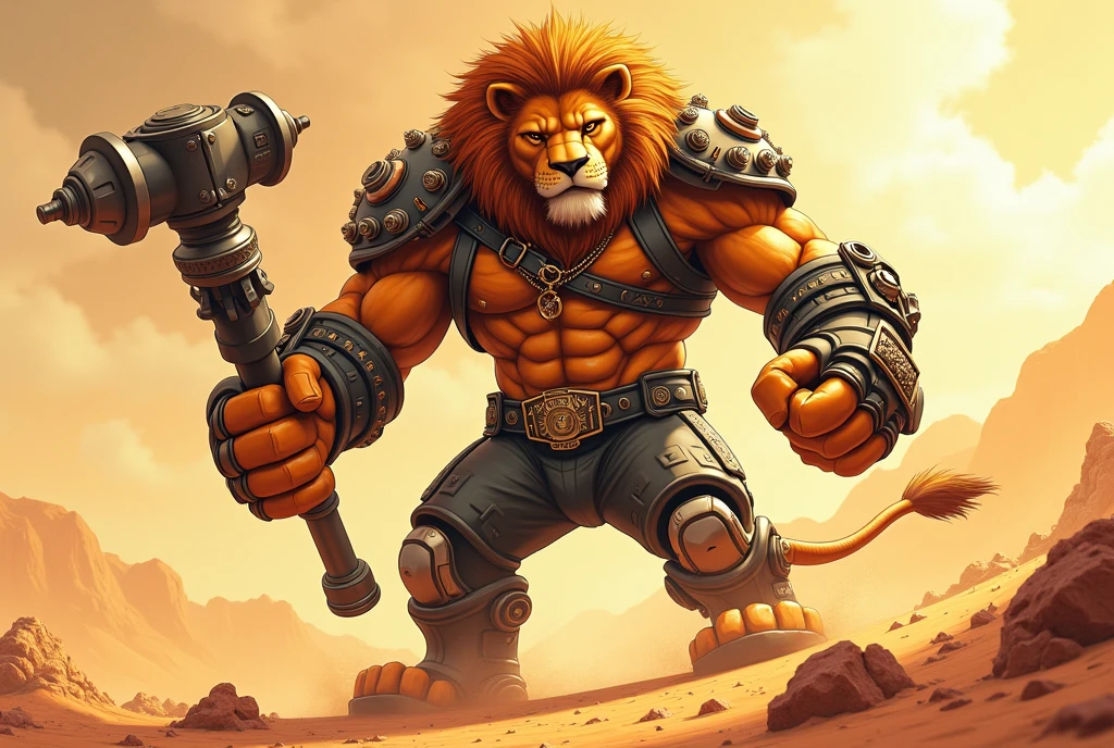 man with axe in hand ,black, muscular ,medieval ,in the style of renderings and hyper-detailed,sabretooth,smilodon --auto