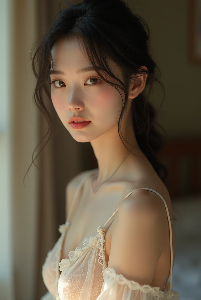 Chinese sexy girl sit on chair