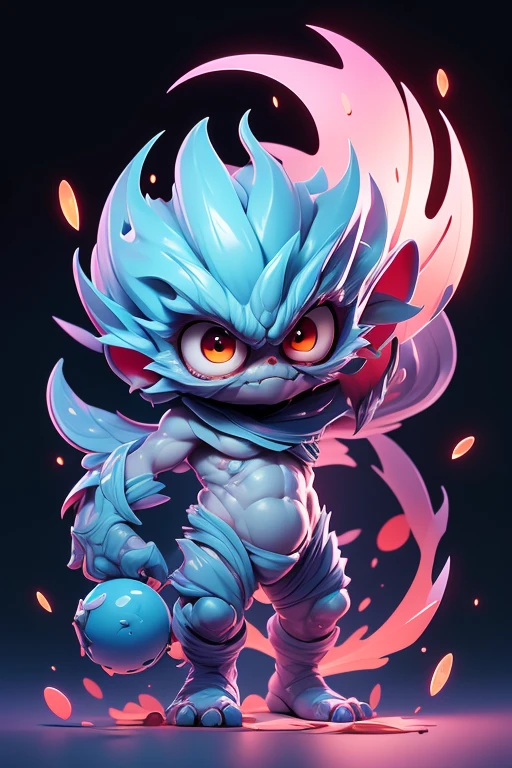 Create a picture of a little zebra monster., The body is transparent and can be seen through. The image is sharp and detailed., with beautiful colors.. With arms, leg, eyes, mouth, พื้นหลังสีlegว