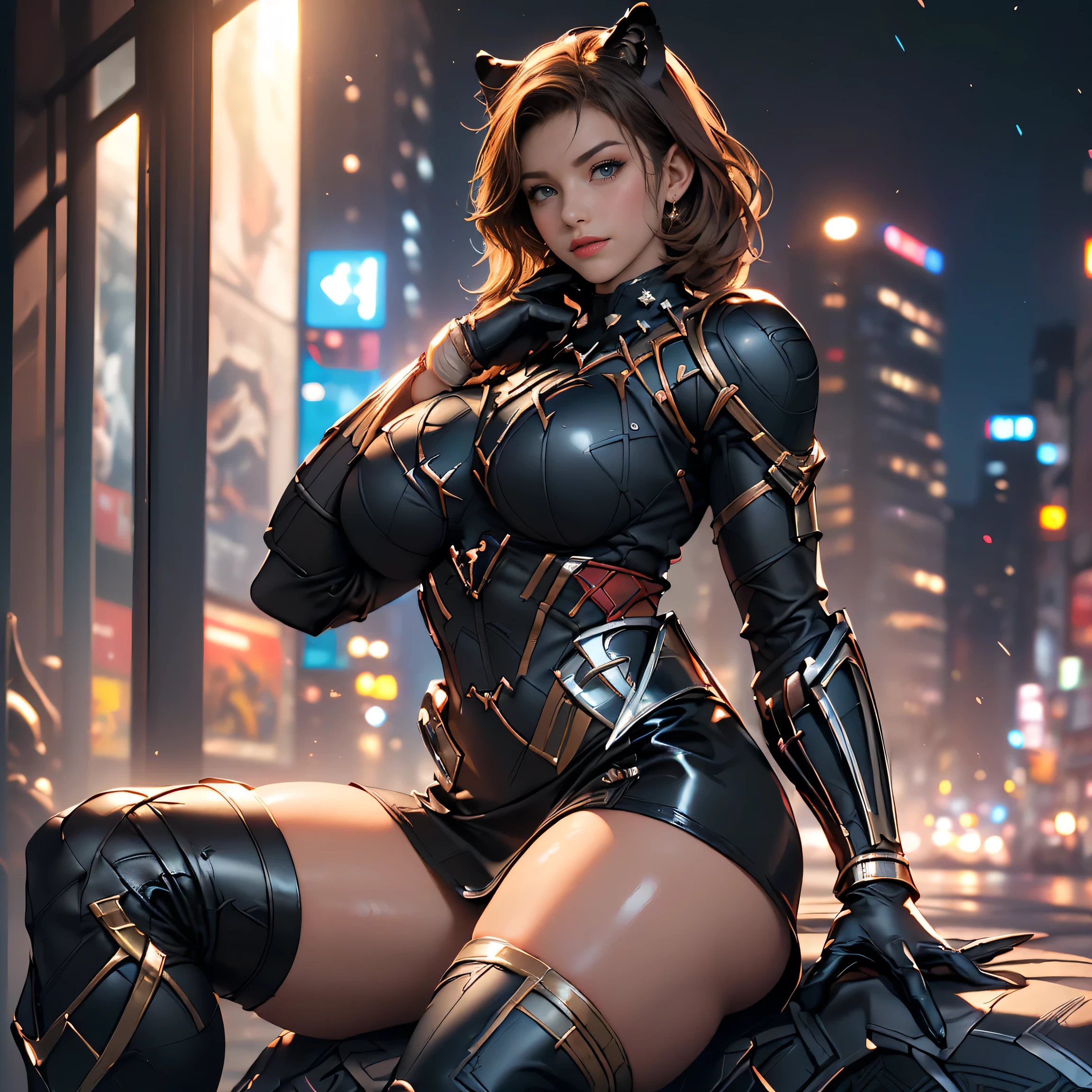 a woman in front of a motorcycle, in the style of cloudpunk, commission for, animecore, Arte Hopi, desertopunk, 32 mil HD, Gita, Pirate Punk, comely D&Portrait of character D, comely Face, grim, black fantasy, Fiverr Dnd Character, octane rendering, digitl art, extreme detail, 4K, ultra HD, polished, comely, hyperdetailed, intrikate, elaborate, meticulous, photorrealistic, sharp focus, WLOP, design of character, engine unreal, 3d rendered, volumetric lighting, Reflections, lustrous, digital illustration, sultry posing, suggestive posing, full body shot shot, 💖❤💕💋❣