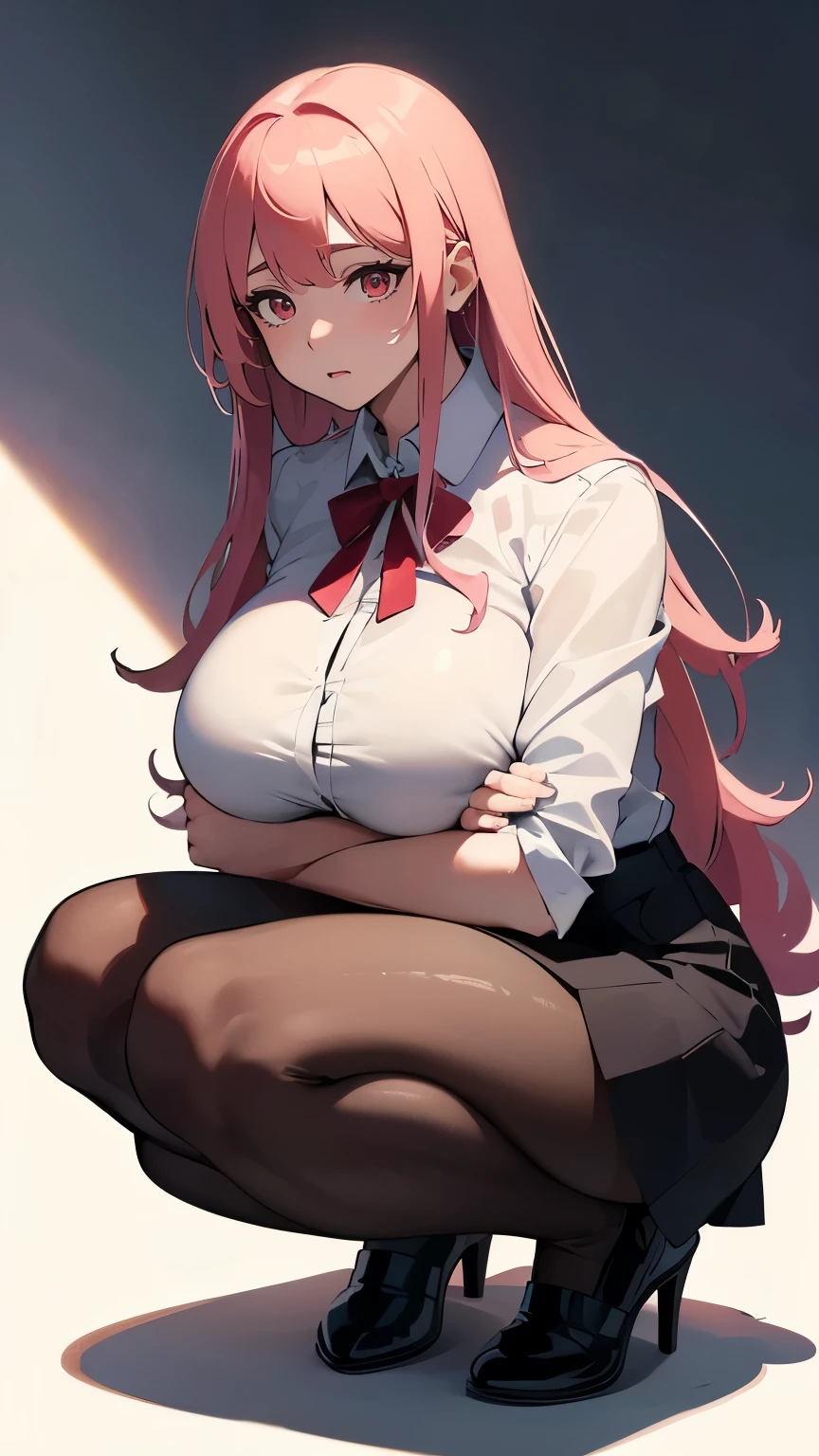 (Highest quality, High resolution), Fingering, ((solo)),((makima masturbation:1.4)), Large Breasts, Browsing Caution, Highly detailed background, makima, makimacm44, ringed yellow eyes, red long hair, bangs, white shirt, sidelocks, black pants, braided ponytail, black necktie, Red Hair, To the camera, Sitting, Bend your waist forward, To the camera足を向ける, (Obedient:1.1), Roll up your skirt, Testis,  (Makima:1.2), Detailed skin texture, (nsfw:1.5)