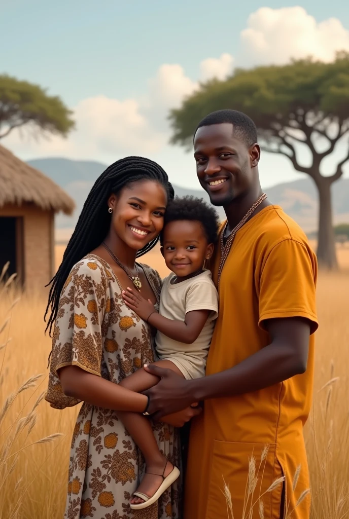 3D pixar style poster of baby in arms with dark skin and short hair wearing a bow and dress and bow, playing with his dark-skinned, short-haired father,tall and with very strong arms.  