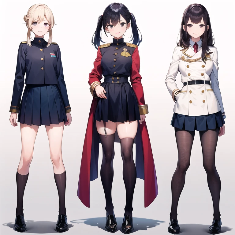 Knee-high boots　school uniform　woman