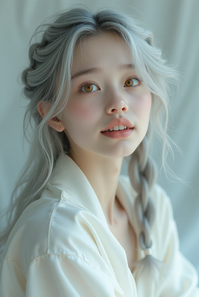 cat ear、Silvery hair、high-level image quality、technology、masterpiece
