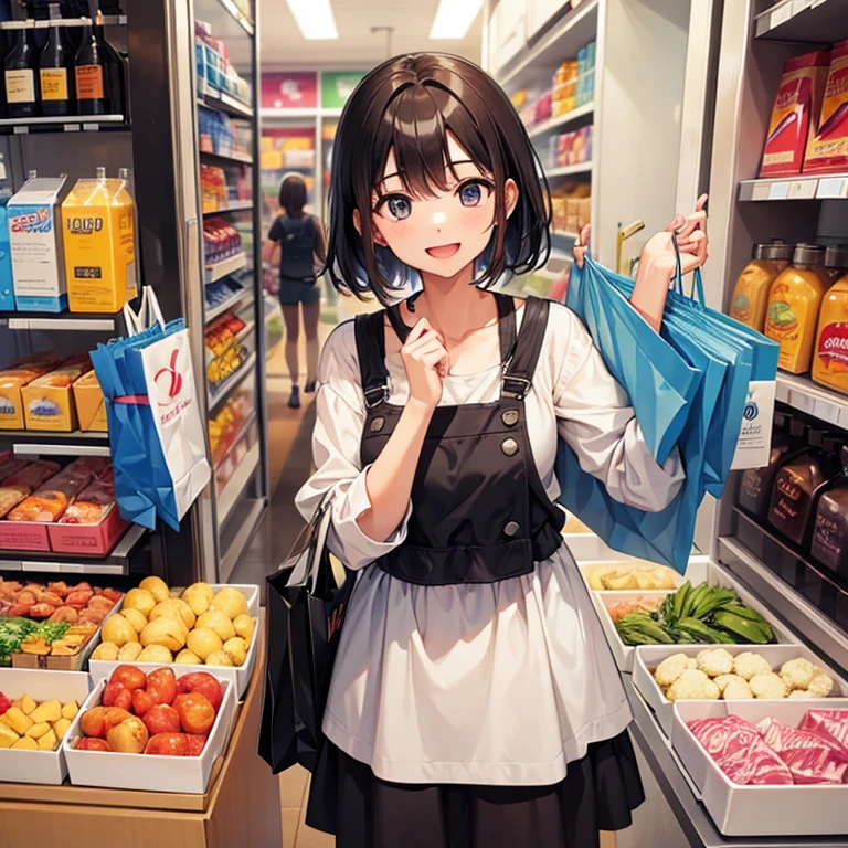 masterpiece, best quality, 2girls, 10yo, (petite), upper body,
smile, standing, sundress, dress lift, nipples show off, flat chest,
Konbini, food, shop, indoors, convenience store,