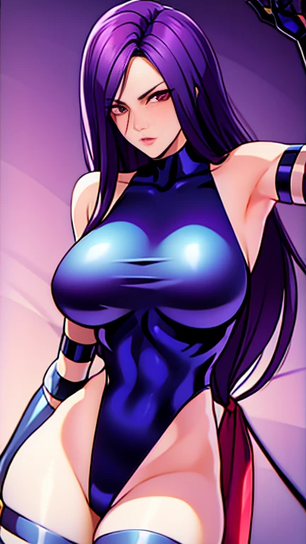 Psylocke has large breasts 