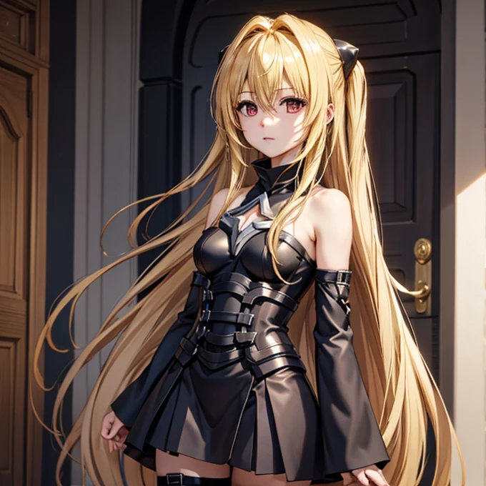 (masterpiece、Highest quality)、Exquisite detail、
1 girl、golden_darkness、Long Hair、Very long hair、Both sides up、hair accessory、Medium Breasted、Hair Intake、Hair between the eyes、golden_darkness、Long Hair、Very long hair、Both sides up、Staring at the audience、Thigh straps、hair accessory、Removable sleeves、Hair Intake、Shoulder Bare、Medium Breasted、Hair between the eyes、dress、
Small breasts、indoor、mall、ショッピング mall