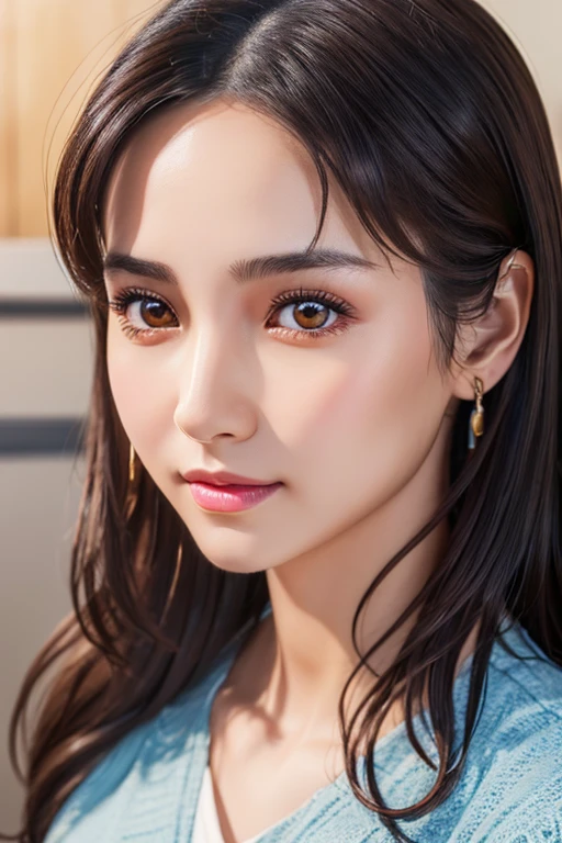 ((Highest quality)),(超High resolution),(Very detailed),(Detailed Description),((The best CG)),(masterpiece),Ultra-detailed art、(Highest quality、8k、32K、masterpiece)、(Realistic)、(Realistic:1.2)、(High resolution)、Very detailed、Very beautiful face and eyes、1 female、Tight waist、Delicate body、(Highest quality、Attention to detail、Rich skin detail)、(Highest quality、8k、Oil paints:1.2)、Very detailed、(Realistic、Realistic:1.37)、Bright colors、Beautiful Japanese Woman、Detailed face、Smooth Skin