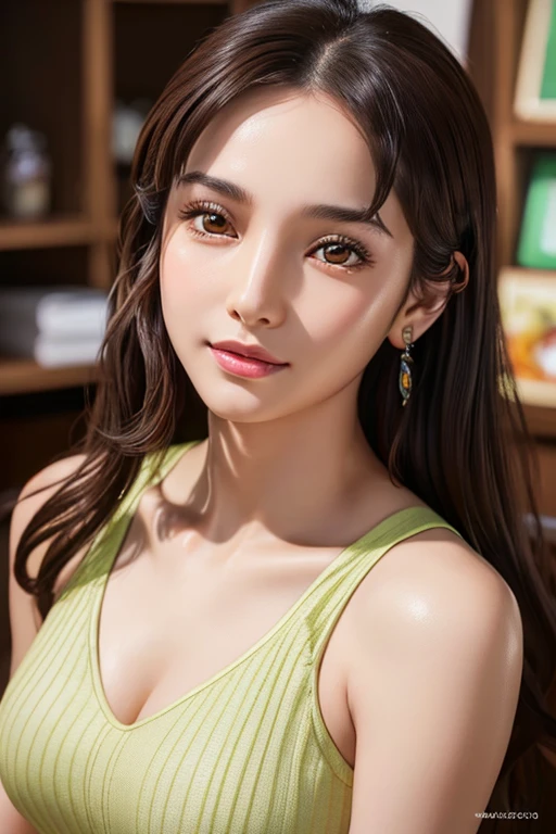 ((Highest quality)),(超High resolution),(Very detailed),(Detailed Description),((The best CG)),(masterpiece),Ultra-detailed art、(Highest quality、8k、32K、masterpiece)、(Realistic)、(Realistic:1.2)、(High resolution)、Very detailed、Very beautiful face and eyes、1 female、Tight waist、Delicate body、(Highest quality、Attention to detail、Rich skin detail)、(Highest quality、8k、Oil paints:1.2)、Very detailed、(Realistic、Realistic:1.37)、Bright colors、Beautiful Japanese Woman、Detailed face、Smooth Skin