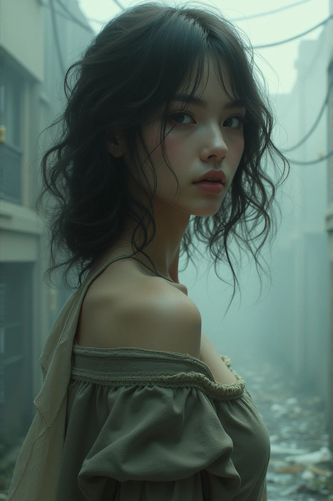 beautiful cute god human-like, 20 years old, she is dressed in tank top and micro skirt , she have beautiful hair, Japanese, beautiful, cute, innocent face, small mouth, young, hourglass body, big breast, 
, 8k, MASTERPIECE by Aaron Horkey and Jeremy Mann, sharp, masterpiece, best quality, Photorealistic, ultra-high resolution, photographic light, illustration by MSchiffer, Hyper detailed