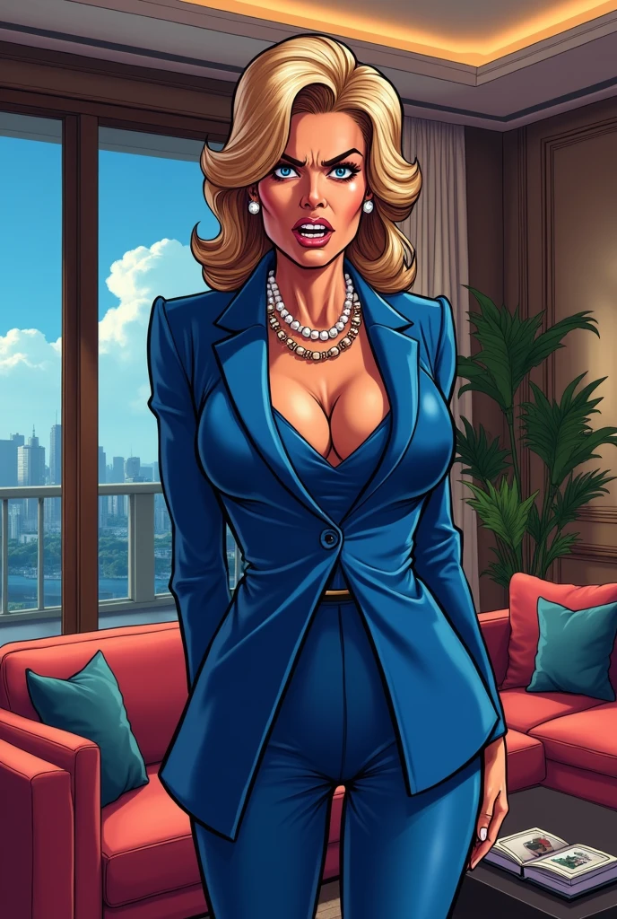 a portrait of a Sophia Loren, strict jacket, (shirt unbuttoned:1.2), deep neckline, office background detailed face, cinematic, insane details, intricate details, hyperdetailed, closeup, bright face,