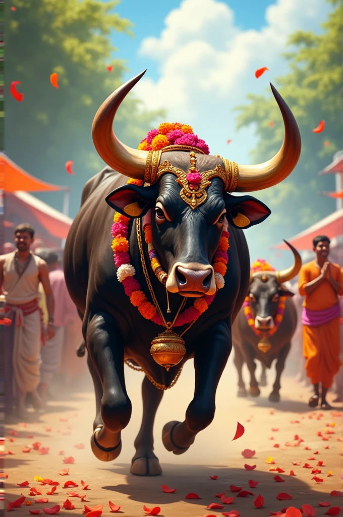 Capricious bull at the Parintins festival