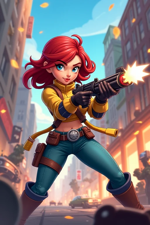 Character from the game brawl stars Janet 
