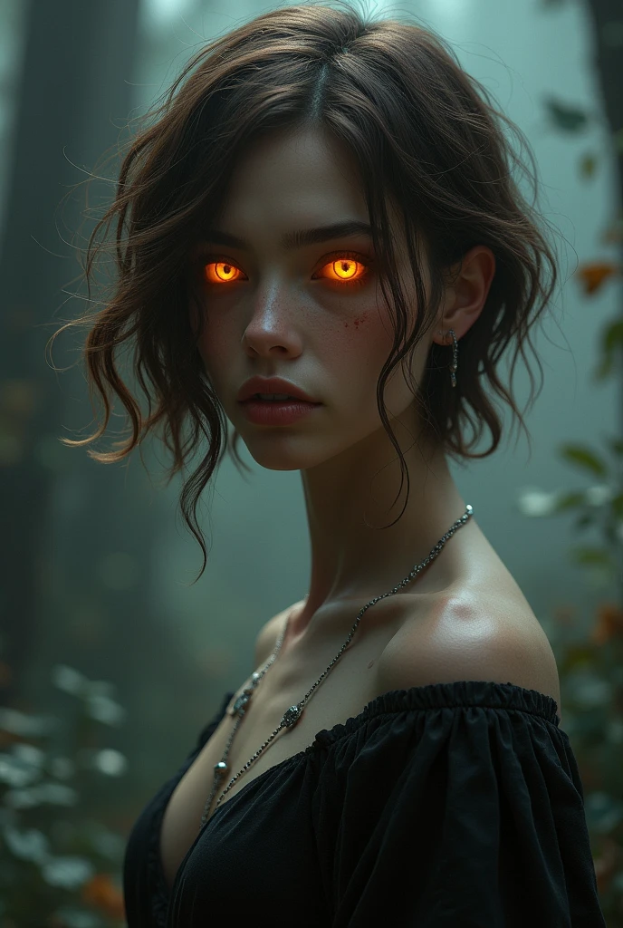 Full length view, demon girl, glossy, top view, tanned skin, slime, black slime, gooey, realistic style, mysterious, red eyes, perfect face, tousled hair, natural skin, soft impressionistic perfect composition, large reflective eyes, dramatic, insanely detailed, 4k resolution, cinematic, dramatic atmosphere, surround lighting, cinematic lighting, studio quality