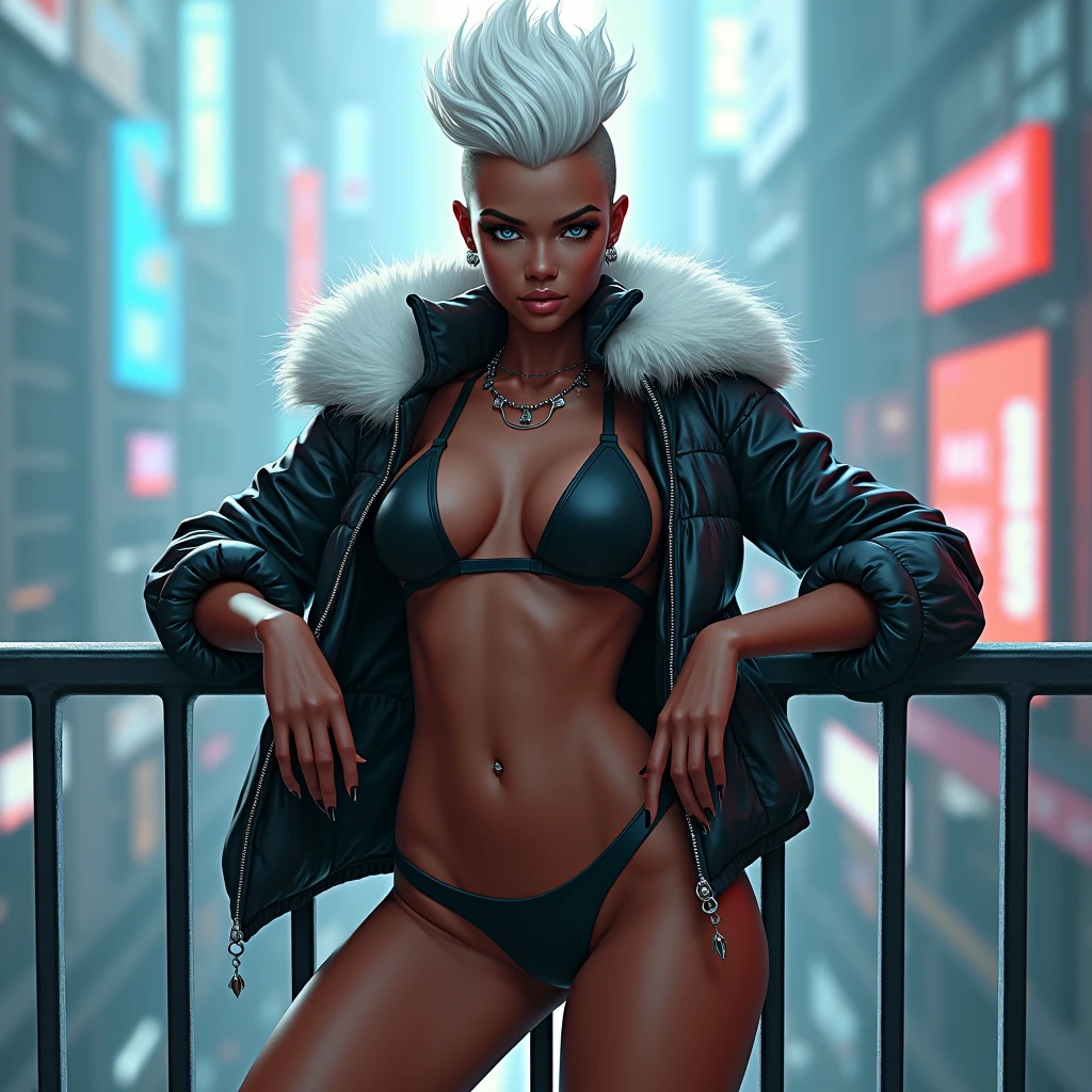 Rihanna pelo blanco